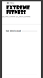 Mobile Screenshot of extremefitnesssite.com