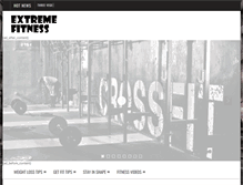 Tablet Screenshot of extremefitnesssite.com